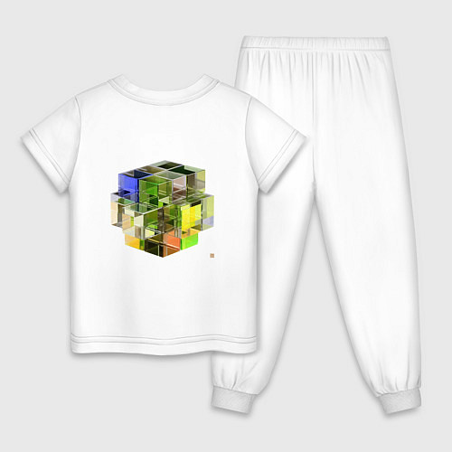 Детская пижама Cube / Белый – фото 2