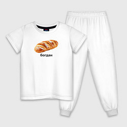 Пижама хлопковая детская Богдан Хлеб, цвет: белый