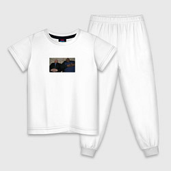 Пижама хлопковая детская Во все тяжкие, цвет: белый
