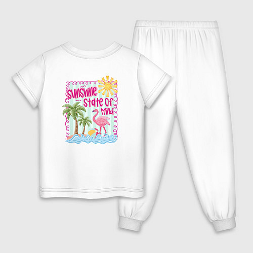 Детская пижама Солнечный отдых / Белый – фото 2