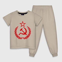 Детская пижама СССР герб