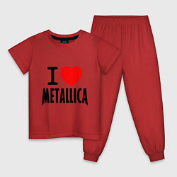 Детская пижама I love Metallica