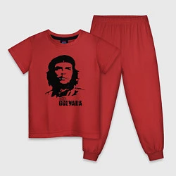 Пижама хлопковая детская Эрнесто Че Гевара, цвет: красный