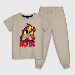 Детская пижама AC/DC Homer