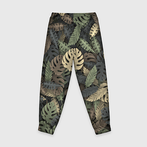 Детские брюки Тропический камуфляж / 3D-принт – фото 2