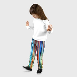 Брюки детские Colored stripes, цвет: 3D-принт — фото 2