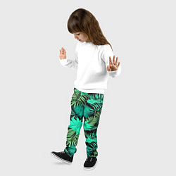 Брюки детские Tropical pattern, цвет: 3D-принт — фото 2