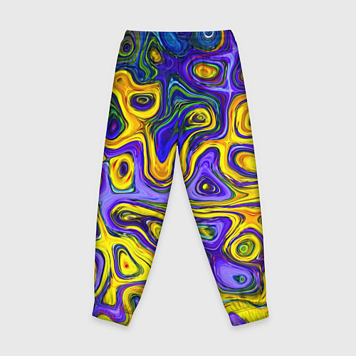 Детские брюки Цветная текстура / 3D-принт – фото 2