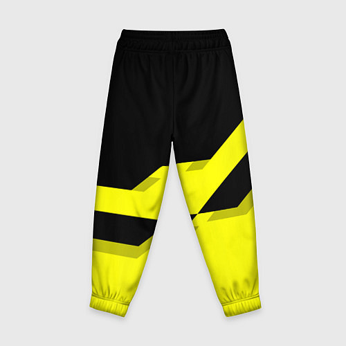 Детские брюки BVB FC: Yellow style / 3D-принт – фото 2