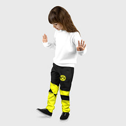 Брюки детские BVB FC: Yellow style, цвет: 3D-принт — фото 2