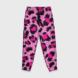 Детские брюки Розовый леопард
