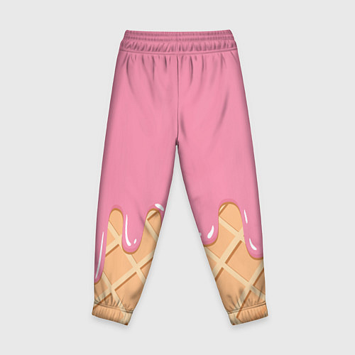 Детские брюки Розовое мороженное / 3D-принт – фото 2
