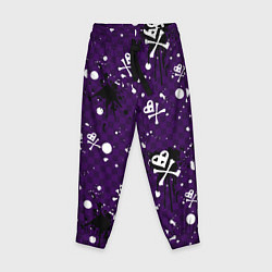 Брюки детские Эмо 2007 фиолетовый фон, цвет: 3D-принт
