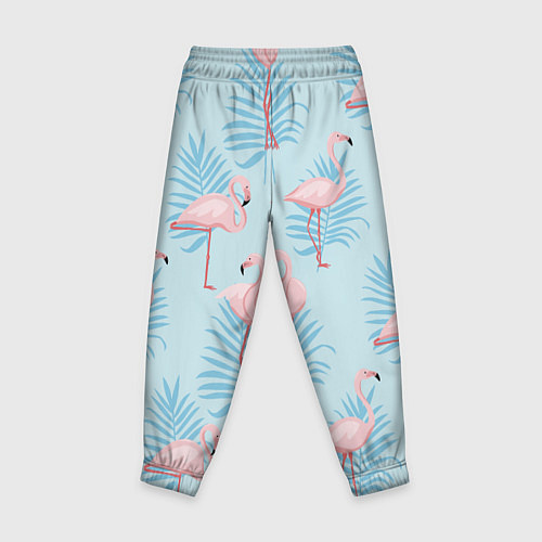 Детские брюки Арт с розовым фламинго / 3D-принт – фото 2