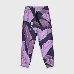 Детские брюки Tropical leaves 4 purple