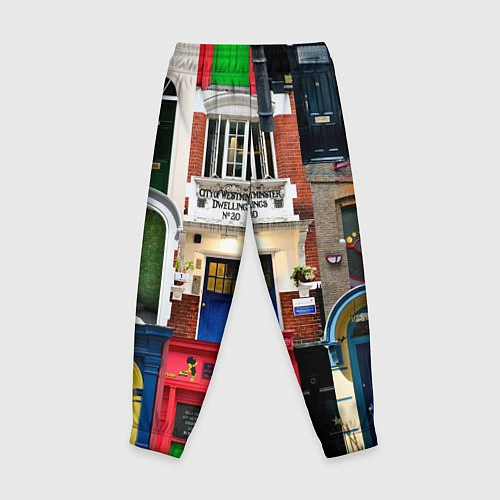 Детские брюки London doors цифровой коллаж / 3D-принт – фото 2