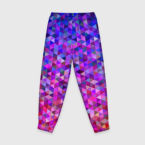 Детские брюки Треугольники мозаика пиксели / 3D-принт – фото 2