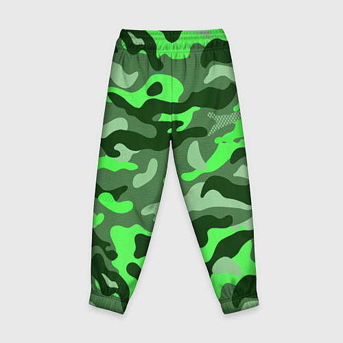 Детские брюки CAMOUFLAGE GREEN / 3D-принт – фото 2