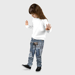 Брюки детские Jeans life, цвет: 3D-принт — фото 2