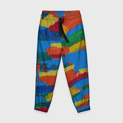 Детские брюки Разноцветная абстракция