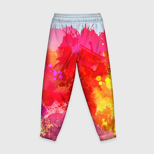 Детские брюки Брызги краски / 3D-принт – фото 2