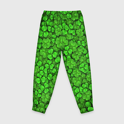 Детские брюки Зелёный клевер / 3D-принт – фото 2