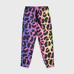 Детские брюки Neon Leopard Pattern