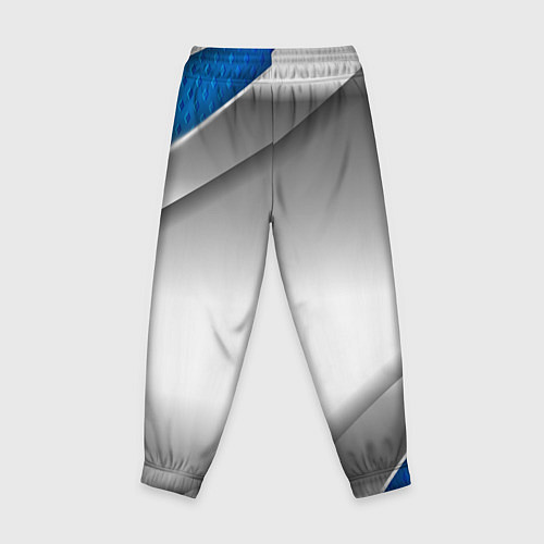 Детские брюки 3D СЕРЕБРО BLUE LINES / 3D-принт – фото 2