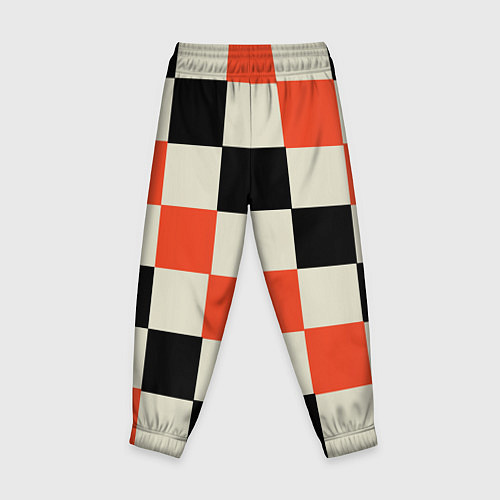 Детские брюки Образец шахматной доски / 3D-принт – фото 2