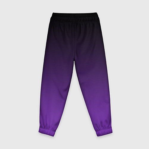 Детские брюки Ночной градиент Фиолетовый / 3D-принт – фото 2