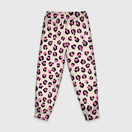 Детские брюки Леопардовый принт розовый / 3D-принт – фото 2
