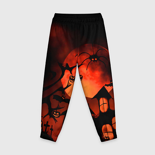 Детские брюки Красная луна на Хэллоуин / 3D-принт – фото 2