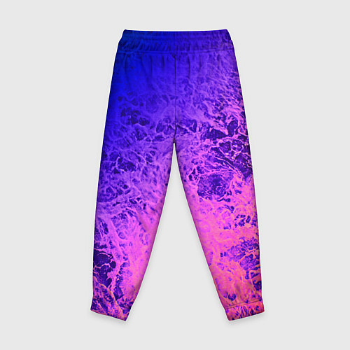 Детские брюки Абстрактный пурпурно-синий / 3D-принт – фото 2