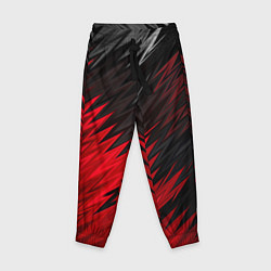 Детские брюки ЧЁРНО КРАСНЫЕ КРАСКИ RED BLACK STRIPES