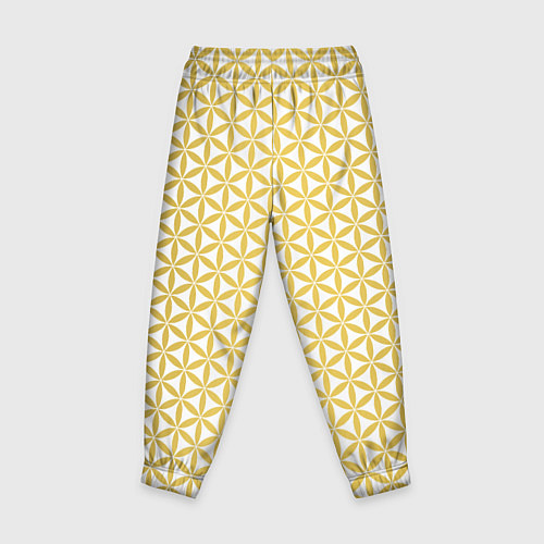 Детские брюки Цветок Жизни золото / 3D-принт – фото 2
