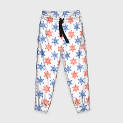 Детские брюки Снежинки паттернsnowflakes pattern