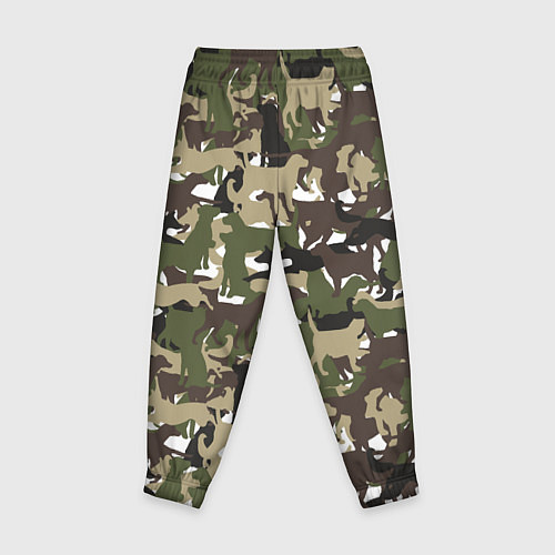 Детские брюки Камуфляж из Собак Camouflage / 3D-принт – фото 2