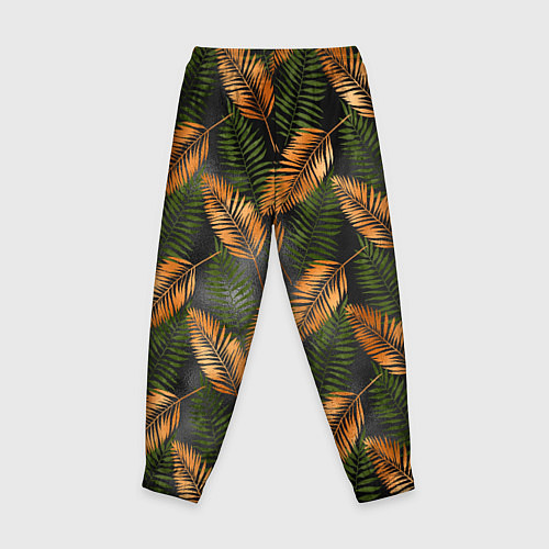 Детские брюки Африканские листья / 3D-принт – фото 2