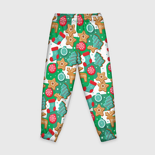 Детские брюки Новогодние печеньки / 3D-принт – фото 2