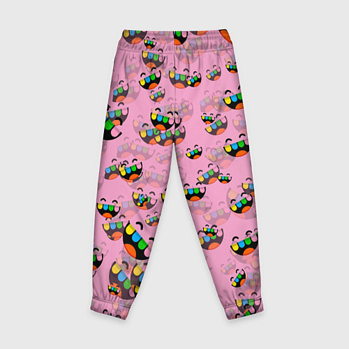 Детские брюки Toca Boca logo pink Тока Бока / 3D-принт – фото 2