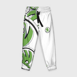 Брюки детские Skoda Half Pattern Logo, цвет: 3D-принт