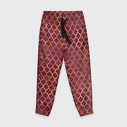 Детские брюки Gold & Red pattern