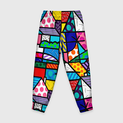 Детские брюки Ромеро Бритто красочный узор / 3D-принт – фото 2