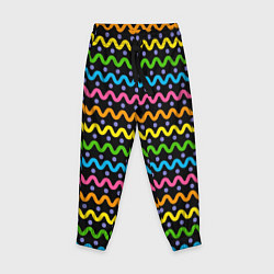Детские брюки Разноцветные волнистые линии