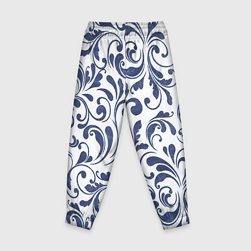 Детские брюки Гжелевый рисунок / 3D-принт – фото 2