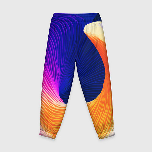 Детские брюки Цветная волна Summer / 3D-принт – фото 2