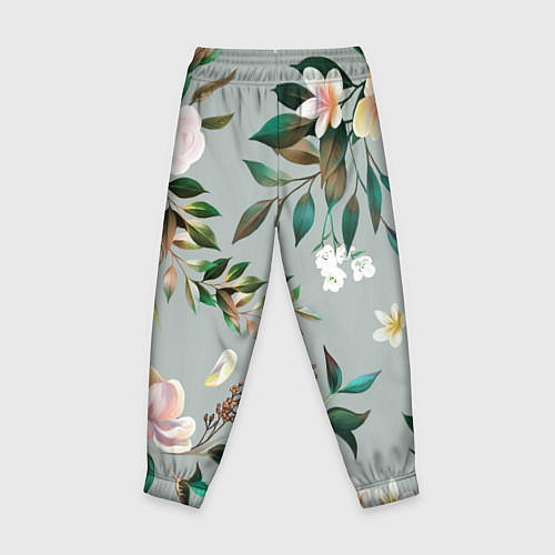 Детские брюки Цветы Цветочный Букет / 3D-принт – фото 2