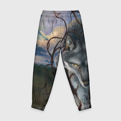 Детские брюки IN COLD wolf with logo / 3D-принт – фото 2