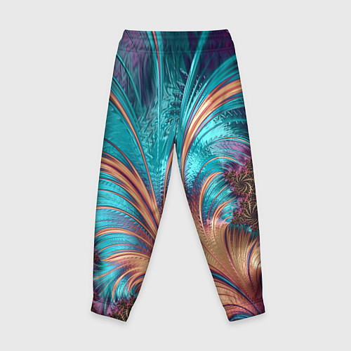 Детские брюки Floral composition Цветочная композиция / 3D-принт – фото 2