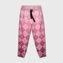 Детские брюки Розовый геометрический градиентный узор